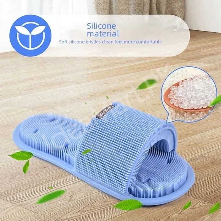 non-slip-silicone-foot-scrubber-slipper-with-soft-bristles-for-shower-deep-cleaning-exfoliation-and-foot-massage-product-image