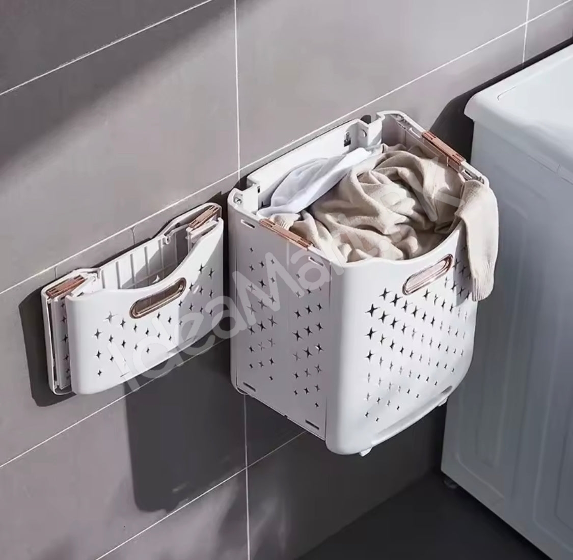 large-capacity-2-layers-durable-clothes-basket-children-clothes-toys-book-storage-organizer-foldable-laundry-basket-multifunctional-storage-dirty-clothes-basket-product-image