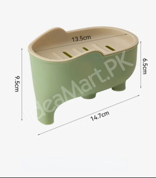 elephant-shaped-bathroom-soap-box-holder-double-layer-portable-modern-drainable-soap-dish-product-image