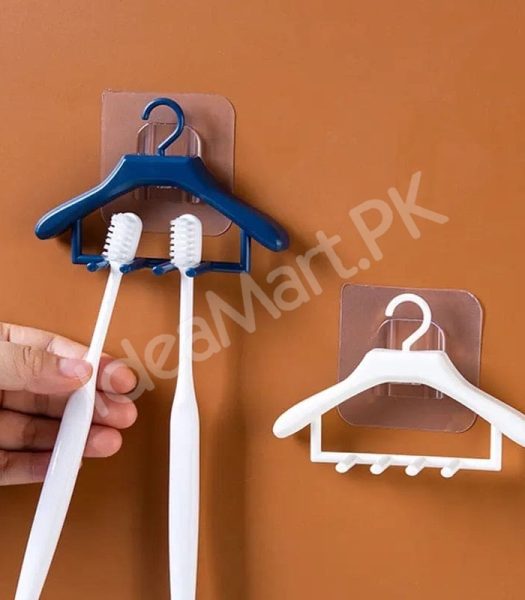 creative-hanger-design-adhesive-toothbrush-holder-and-wall-hook-for-compact-bathroom-storage-and-tidy-product-image
