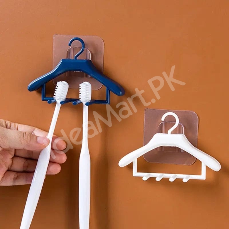 creative-hanger-design-adhesive-toothbrush-holder-and-wall-hook-for-compact-bathroom-storage-and-tidy-product-image