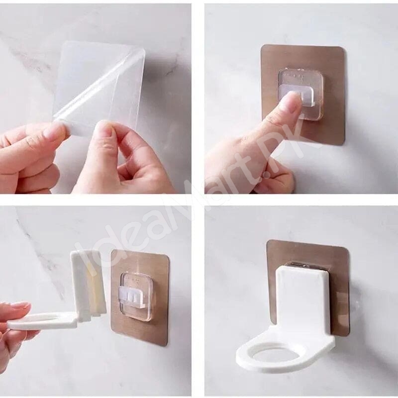 wall-mount-shampoo-soap-dispenser-holder-with-adhesive-back-for-bathroom-shower-storage-product-image