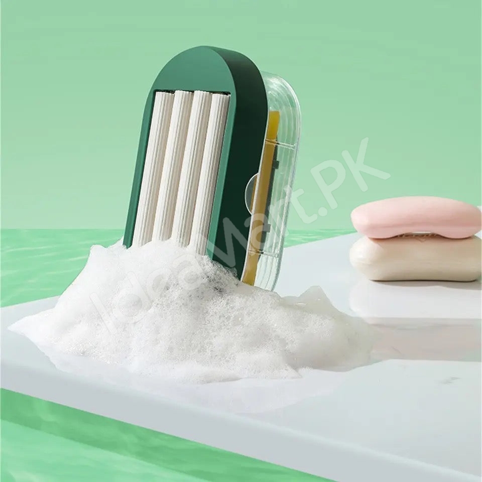 roller-bar-soap-box-and-dispenser-with-lid-quick-foaming-drain-holder-for-bathroom-and-kitchen-countertop-product-image