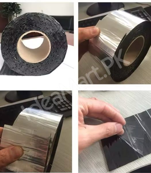 watertight-sealing-tape-self-adhesive-butyl-rubber-leak-repair-aluminum-flashing-for-rv-roof-pipe-window-home-product-image