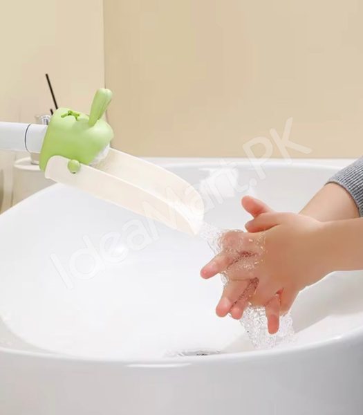 cute-cartoon-rabbit-faucet-extender-for-toddlers-babies-universal-silicone-hand-washing-aid-for-bathroom-sink-product-image