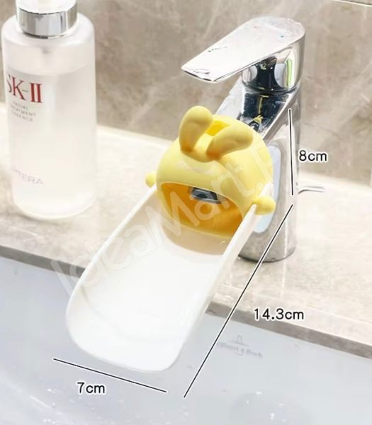 cute-cartoon-rabbit-faucet-extender-for-toddlers-babies-universal-silicone-hand-washing-aid-for-bathroom-sink-product-image