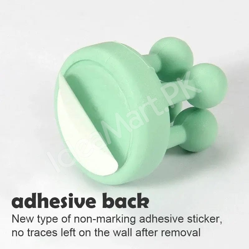 silicone-utility-hook-with-four-leg-elastic-design-multifunctional-self-adhesive-holder-for-toothbrush-kitchen-bathroom-product-image