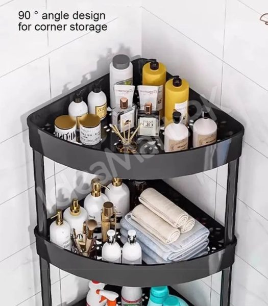 2-layer-breathable-triangle-corner-organizer-large-capacity-bathroom-storage-rack-for-toiletries-essentials-product-image