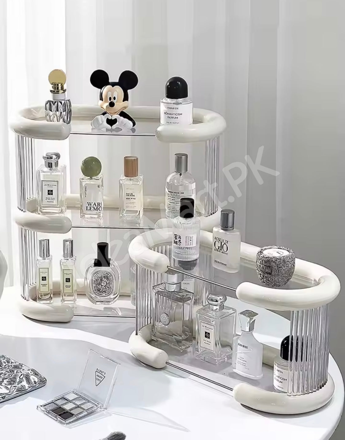 2-tier-oval-acrylic-vanity-and-perfume-display-shelf-with-modern-design-for-countertop-cosmetic-storage-product-image