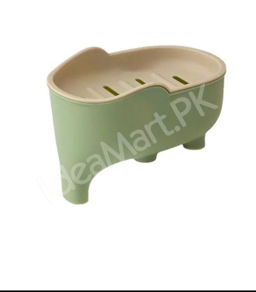 elephant-shaped-bathroom-soap-box-holder-double-layer-portable-modern-drainable-soap-dish-product-image