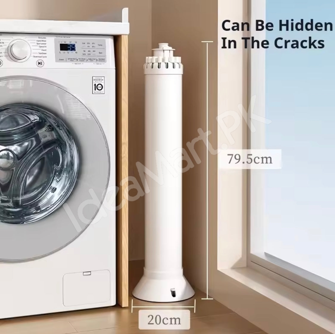 collapsible-clothes-drying-rack-with-tripod-legs-shoe-holders-hanging-clips-and-multi-layer-design-for-home-balcony-product-image