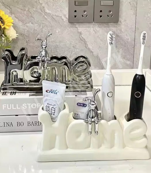 home-design-ceramic-countertop-toothbrush-holder-with-multiple-slots-for-electric-brushes-and-toothpaste-storage-product-image