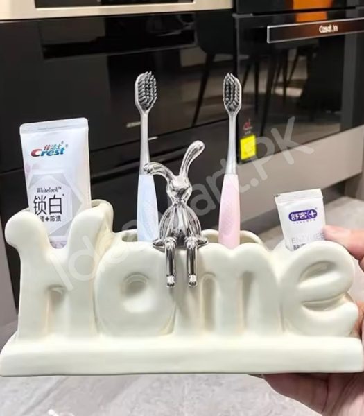 home-design-ceramic-countertop-toothbrush-holder-with-multiple-slots-for-electric-brushes-and-toothpaste-storage-product-image