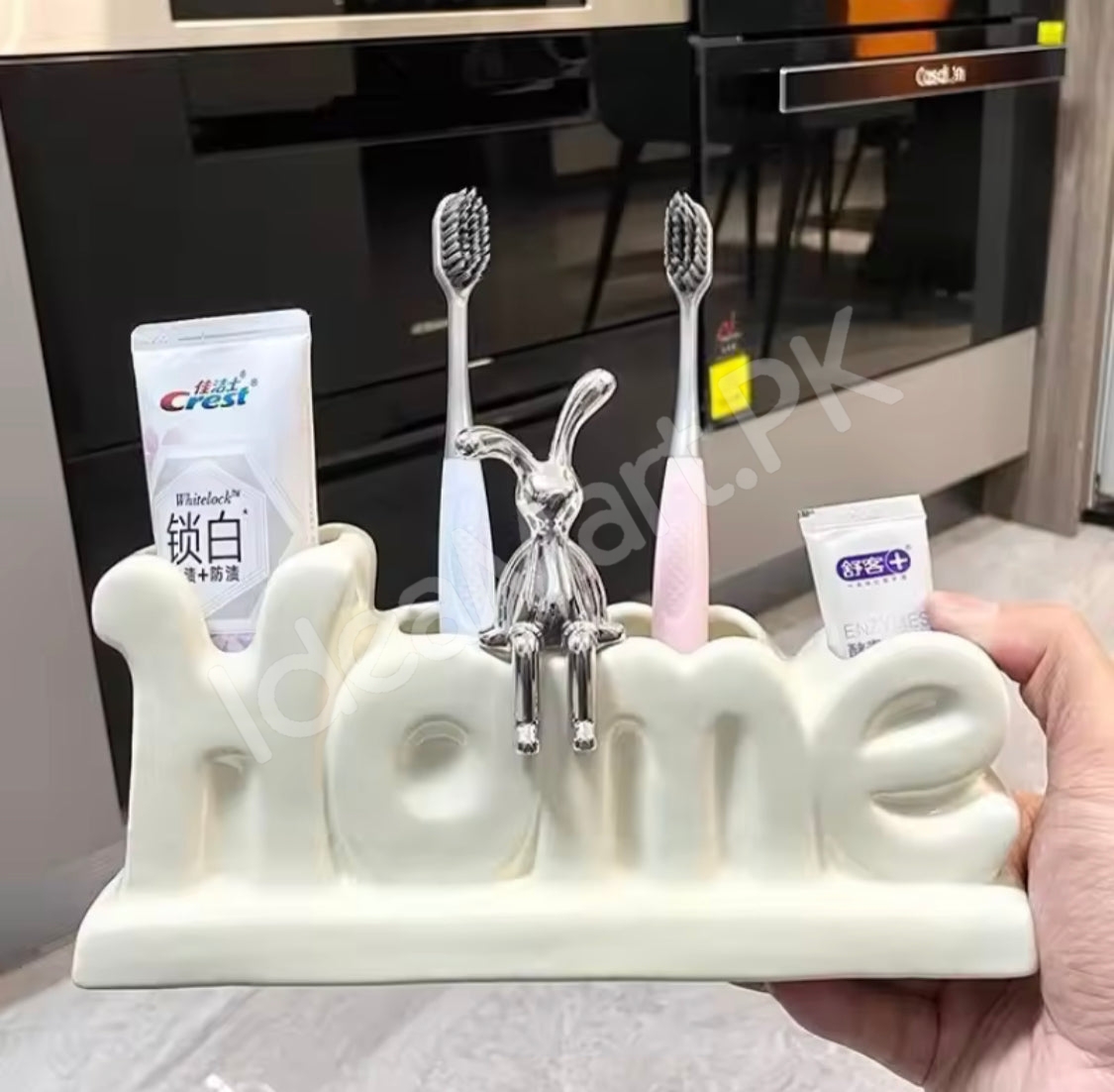 home-design-ceramic-countertop-toothbrush-holder-with-multiple-slots-for-electric-brushes-and-toothpaste-storage-product-image