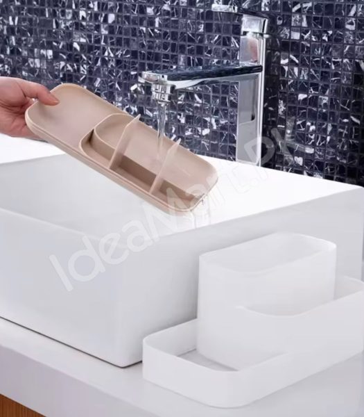 5-compartment-makeup-organizer-caddy-desktop-vanity-storage-box-for-lipstick-brushes-skincare-cosmetics-product-image