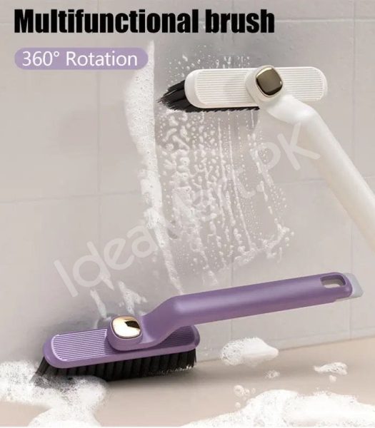 3-in-1-multifunction-cleaning-brush-with-360-rotating-head-v-shaped-bristles-tail-spatula-hair-clip-tool-product-image