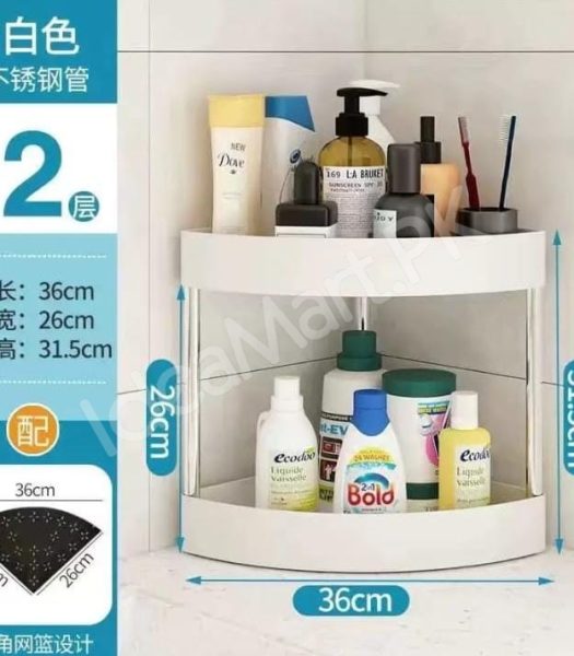 2-layer-breathable-triangle-corner-organizer-large-capacity-bathroom-storage-rack-for-toiletries-essentials-product-image