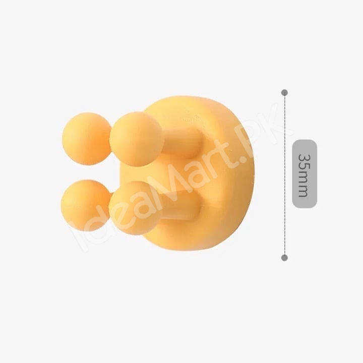 silicone-utility-hook-with-four-leg-elastic-design-multifunctional-self-adhesive-holder-for-toothbrush-kitchen-bathroom-product-image