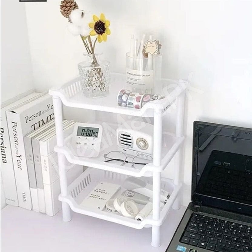 3-layer-plastic-storage-shelf-with-plate-rack-kitchen-and-bathroom-organizer-stackable-corner-shelf-for-household-use-product-image