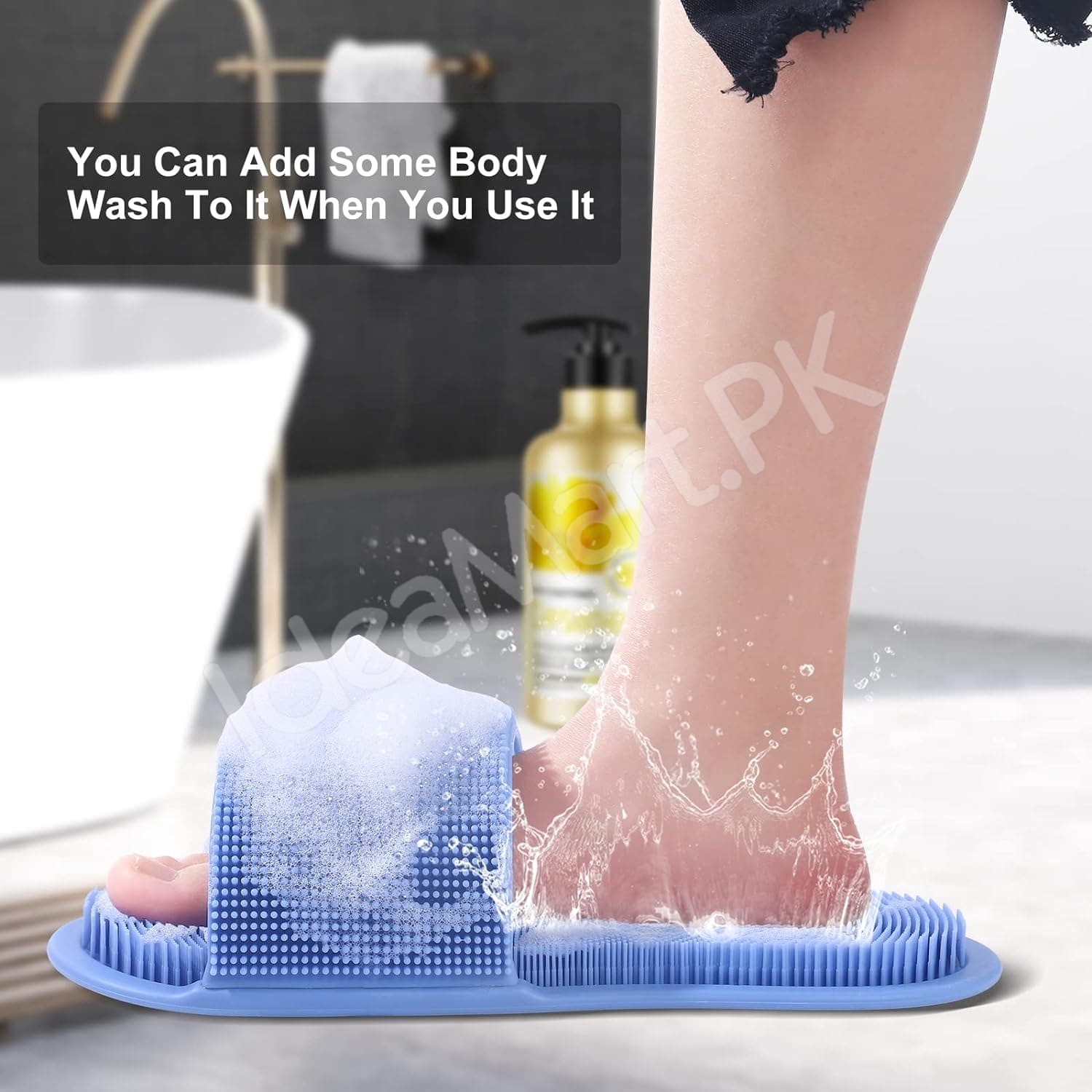 non-slip-silicone-foot-scrubber-slipper-with-soft-bristles-for-shower-deep-cleaning-exfoliation-and-foot-massage-product-image