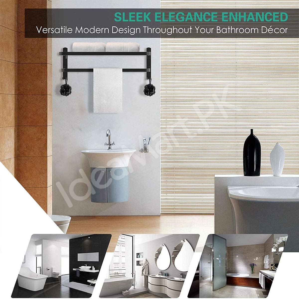 aluminum-space-saving-wall-mounted-double-folding-bath-towel-holder-shelf-with-hooks-for-bathroom-storage-product-image