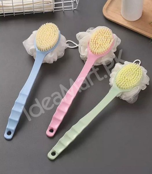 2-in-1-bathing-scrubbing-long-handle-brush-shower-body-brush-with-bristles-loofah-back-scrubber-mesh-sponge-for-full-body-cleaning-product-image