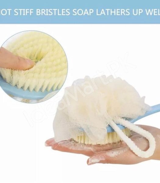 2-in-1-bathing-scrubbing-long-handle-brush-shower-body-brush-with-bristles-loofah-back-scrubber-mesh-sponge-for-full-body-cleaning-product-image