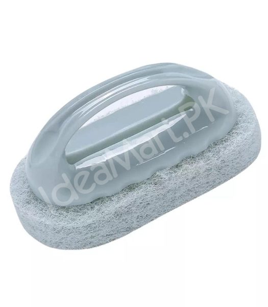 handheld-plastic-scrub-brush-with-non-scratch-scouring-sponge-for-heavy-duty-kitchen-sink-and-bathroom-cleaning-product-image