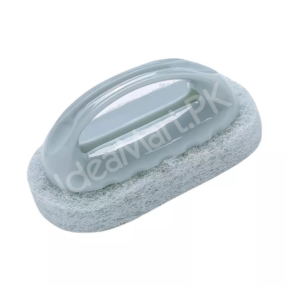 handheld-plastic-scrub-brush-with-non-scratch-scouring-sponge-for-heavy-duty-kitchen-sink-and-bathroom-cleaning-product-image