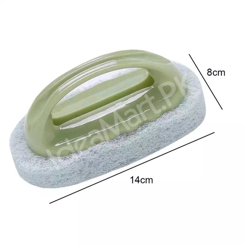 handheld-plastic-scrub-brush-with-non-scratch-scouring-sponge-for-heavy-duty-kitchen-sink-and-bathroom-cleaning-product-image