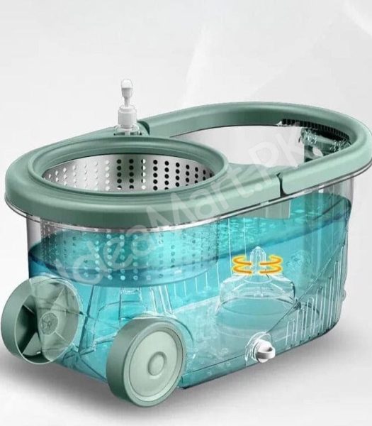 deluxe-spin-mop-and-dual-chamber-bucket-set-with-wheels-soap-dispenser-and-stainless-steel-wringer-for-hands-free-floor-cleaning-product-image