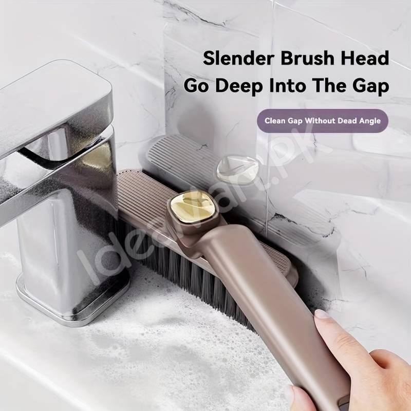 3-in-1-multifunction-cleaning-brush-with-360-rotating-head-v-shaped-bristles-tail-spatula-hair-clip-tool-product-image