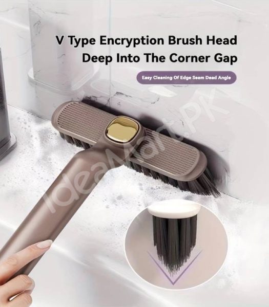 3-in-1-multifunction-cleaning-brush-with-360-rotating-head-v-shaped-bristles-tail-spatula-hair-clip-tool-product-image