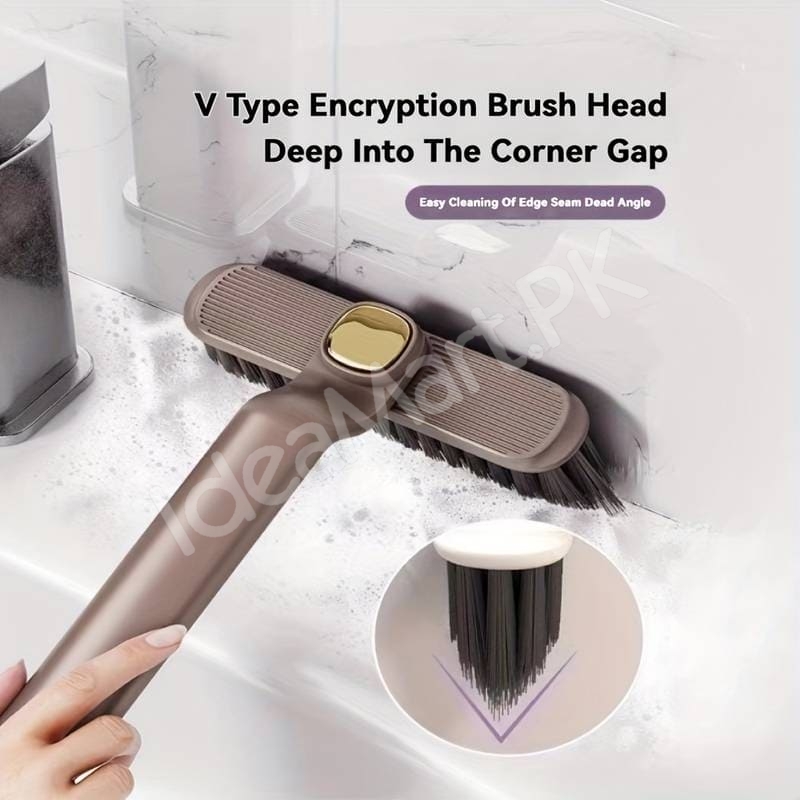 3-in-1-multifunction-cleaning-brush-with-360-rotating-head-v-shaped-bristles-tail-spatula-hair-clip-tool-product-image