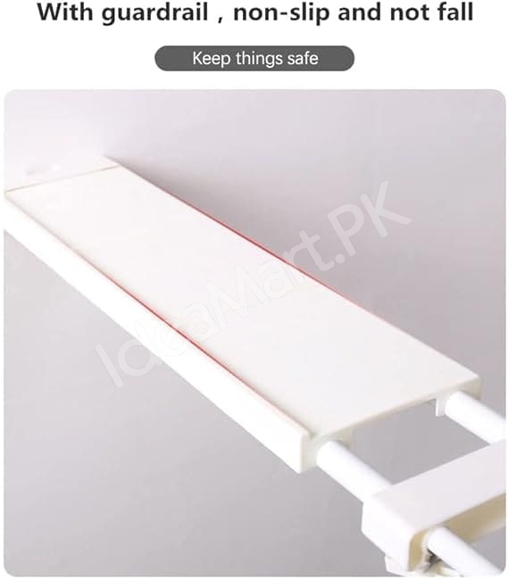 telescopic-shelf-rack-adjustable-closet-and-cabinet-storage-shelf-wall-mounted-partition-retractable-gap-organizer-product-image