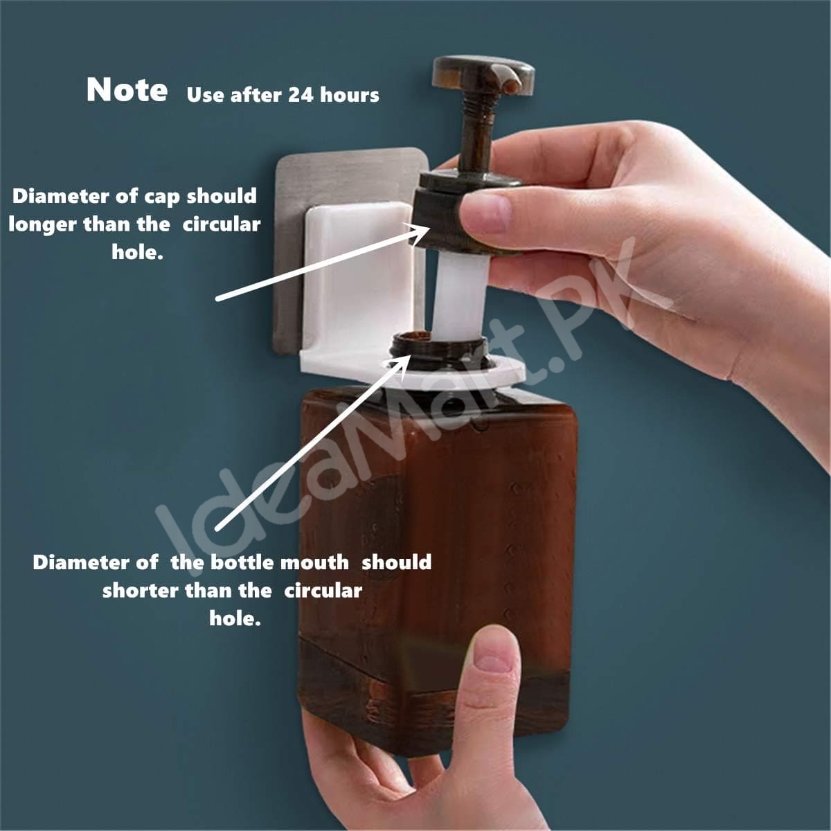 wall-mount-shampoo-soap-dispenser-holder-with-adhesive-back-for-bathroom-shower-storage-product-image