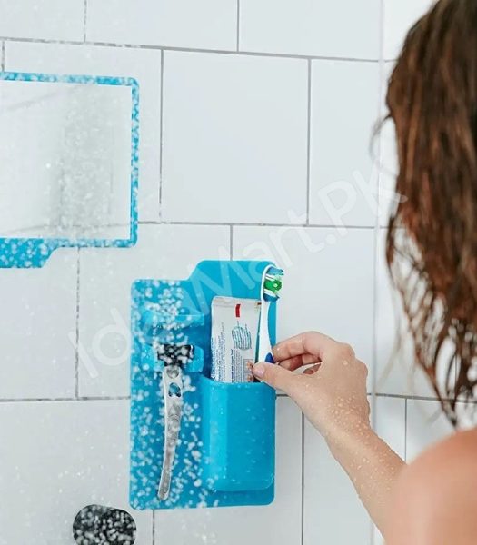 silicone-wall-mounted-holder-multifunctional-organizer-for-toothbrush-shaver-razor-and-bathroom-essentials-product-image