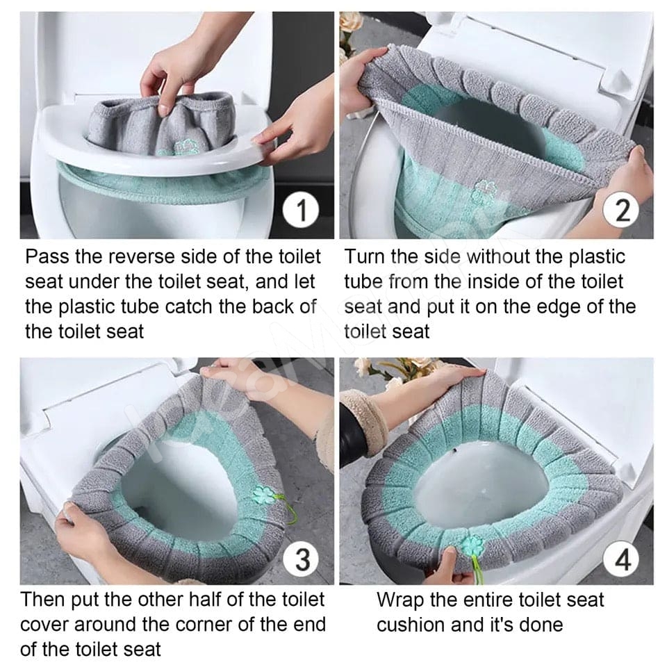 washable-reusable-plush-toilet-seat-cover-cushion-pad-with-zipper-closure-for-winter-warmth-and-comfort-product-image