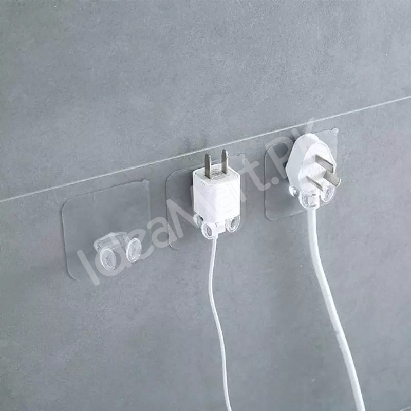 heavy-duty-transparent-adhesive-utility-hook-no-drill-wall-hanger-for-kitchen-bathroom-and-home-storage-product-image