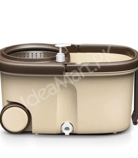 deluxe-spin-mop-and-dual-chamber-bucket-set-with-wheels-soap-dispenser-and-stainless-steel-wringer-for-hands-free-floor-cleaning-product-image