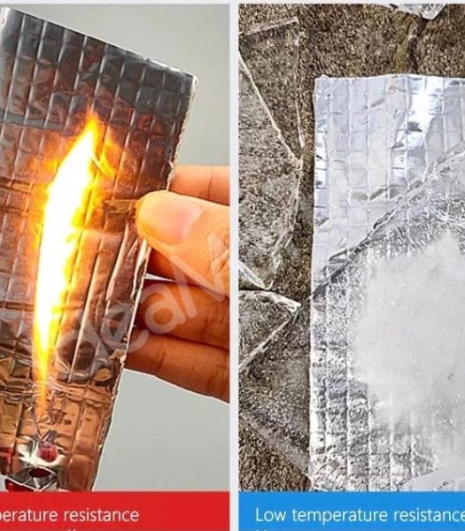 aluminum-foil-butyl-rubber-tape-high-temperature-waterproof-leak-proof-nano-self-adhesive-tape-for-duct-wall-and-crack-repairs-product-image