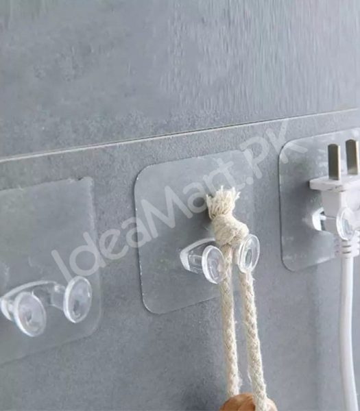 heavy-duty-transparent-adhesive-utility-hook-no-drill-wall-hanger-for-kitchen-bathroom-and-home-storage-product-image