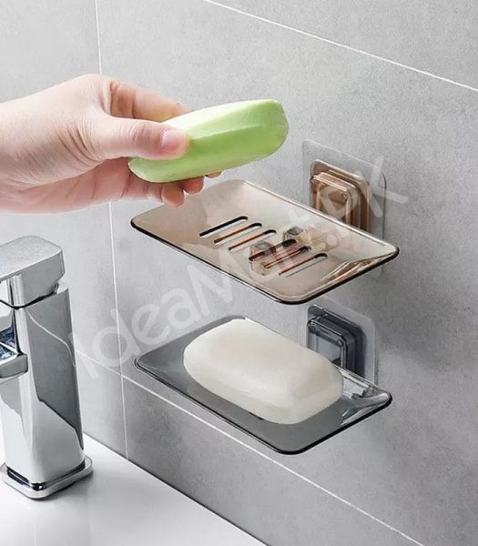 self-draining-soap-holder-wall-mounted-soap-dish-tray-for-bathroom-creative-soap-dish-with-drainage-product-image