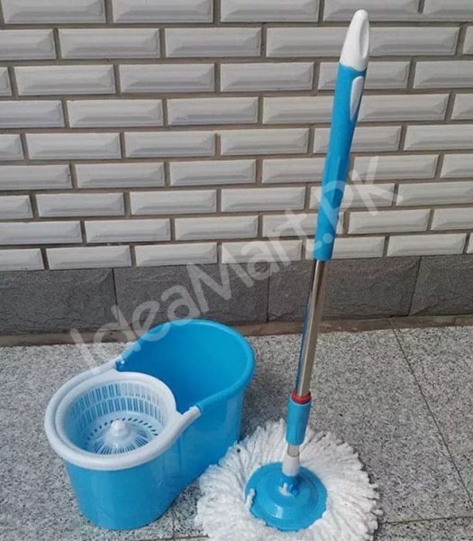 360-rotating-microfiber-spin-mop-dual-chamber-bucket-set-with-self-wringing-strainer-for-efficient-wet-floor-cleaning-product-image