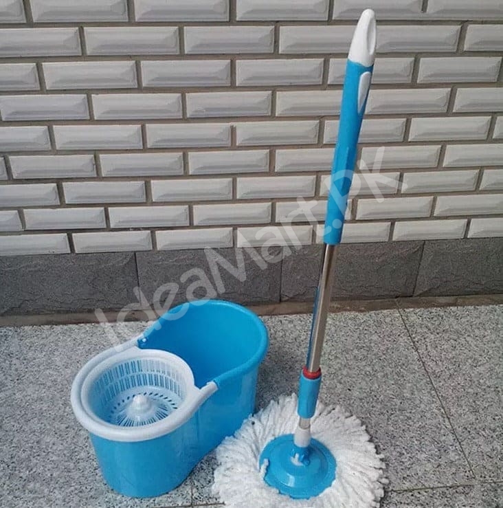 360-rotating-microfiber-spin-mop-dual-chamber-bucket-set-with-self-wringing-strainer-for-efficient-wet-floor-cleaning-product-image