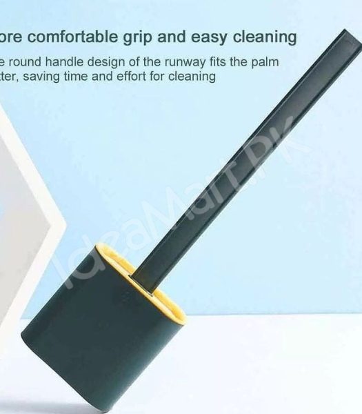 flexible-silicone-bristle-toilet-brush-and-holder-set-with-long-handle-for-deep-bathroom-and-toilet-bowl-cleaning-product-image