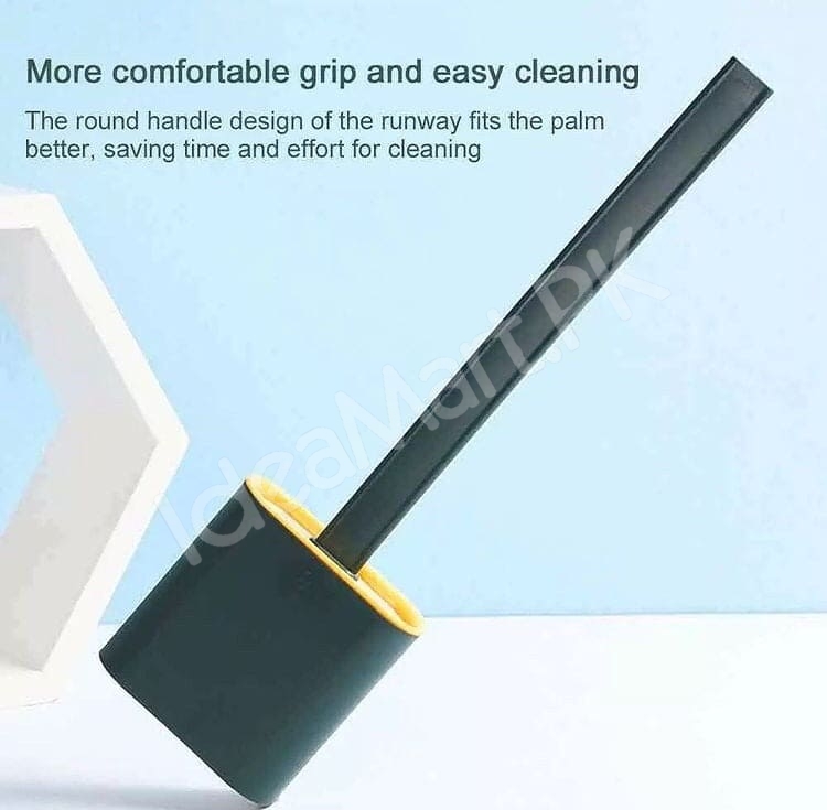 flexible-silicone-bristle-toilet-brush-and-holder-set-with-long-handle-for-deep-bathroom-and-toilet-bowl-cleaning-product-image