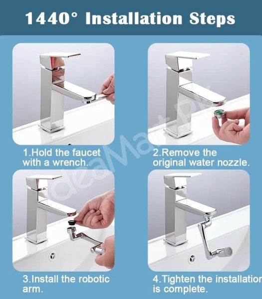 universal-fit-metal-360-rotating-faucet-aerator-extender-head-with-2-water-flow-modes-anti-splash-and-water-saving-design-for-bathroom-and-kitchen-sink-product-image