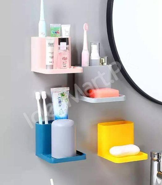 wall-mounted-multifunctional-toothpaste-and-soap-holder-space-saving-bathroom-organizer-with-durable-convenient-design-product-image