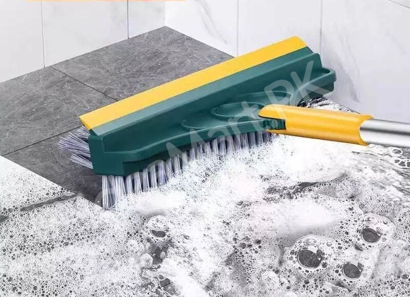 3-in-1-v-shape-stiff-bristle-scrub-brush-with-long-adjustable-handle-scraper-for-floor-grout-wall-cleaning-product-image
